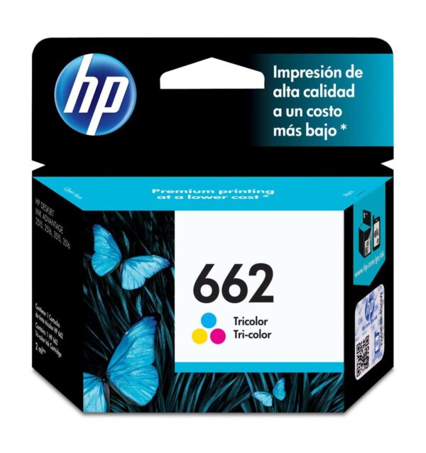 TINTA HP CZ104AL 662 TRICOLOR RETAIL
