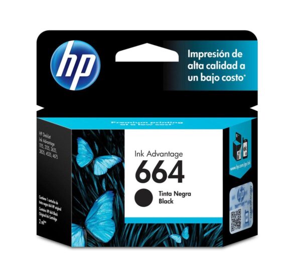 TINTA HP F6V29AL 664 BLACK
