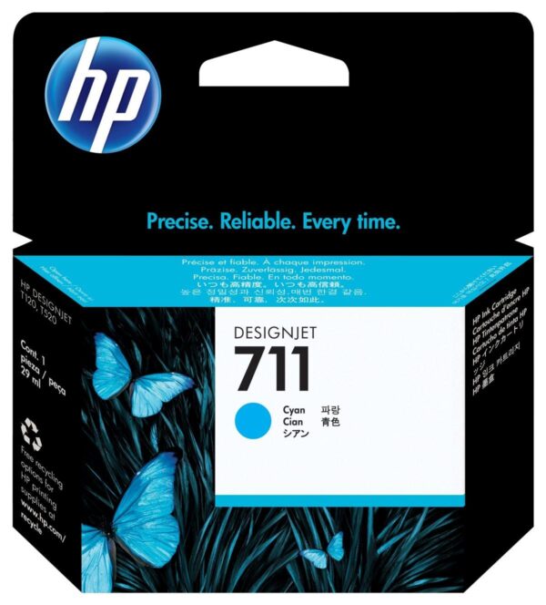 TINTA HP CZ130A CYAN 711