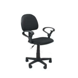 Silla Xtech de escritorio con apoya brazos negra