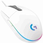 MOUSE Logitech gaming G203 blanco 6 botones