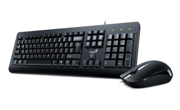 KIT TECLADO + MOUSE USB GENIUS KM-160 ERGONOMICO