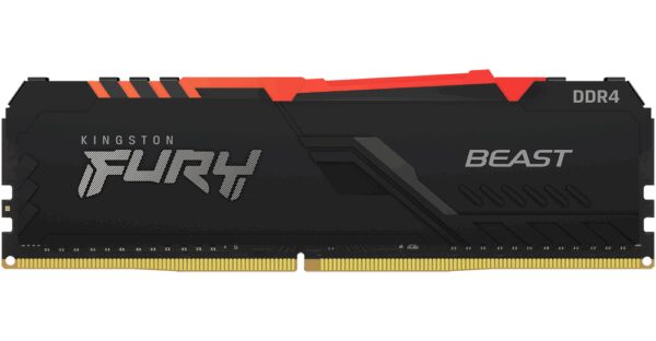 MEMORIA UDIMM DDR4 2666MHZ 8GB RGB KINGSTON FURY BEAST
