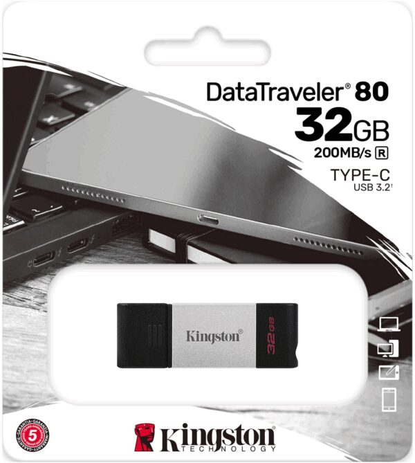 PENDRIVE USB-C 3.2 32GB KINGSTON DT 80