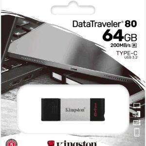 PENDRIVE USB-C 3.2 64GB KINGSTON DT 80