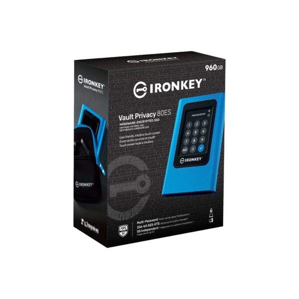SSD EXTERNO USB-C 3.2 960GB KINGSTON IRON KEY VAULT PRIVACY 80