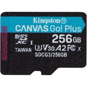 MICROSD KINGSTON 256GB CANVAS GO! PLUS C/ADAPT - Imagen 1