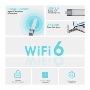 ADAPTADOR DE RED TP-LINK AX1800 USB WIFI6 ARCHER TX20UH - Imagen 3