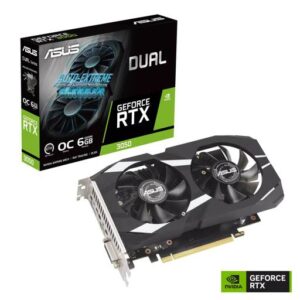 TARJETA DE VIDEO ASUS 6GB DUAL-RTX3050-O6G GDDR6 2 FANS - Imagen 1