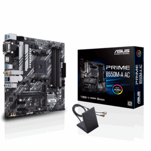PLACA MADRE ASUS mATX PRIME B550M-A AC WIFI AM4 DDR4 - Imagen 1